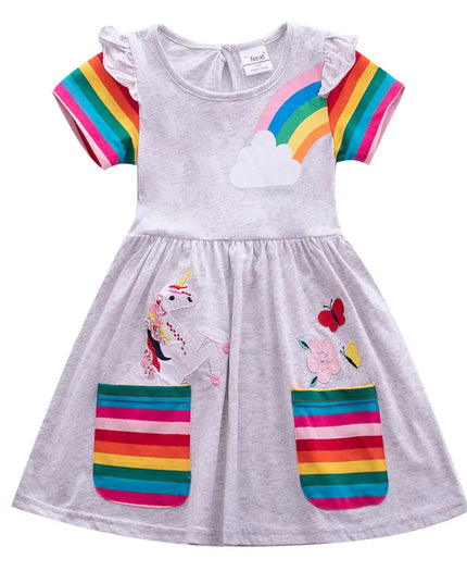 Dein leuchtendes Einhorn Kleid in Fuchsia!