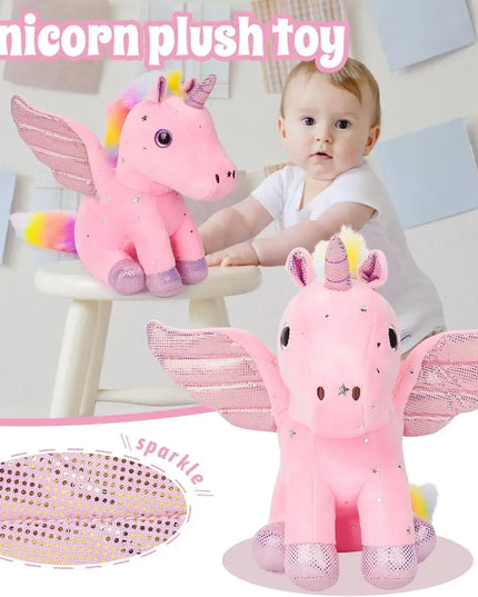Dein süßes Einhorn Kissen mit Sternen und