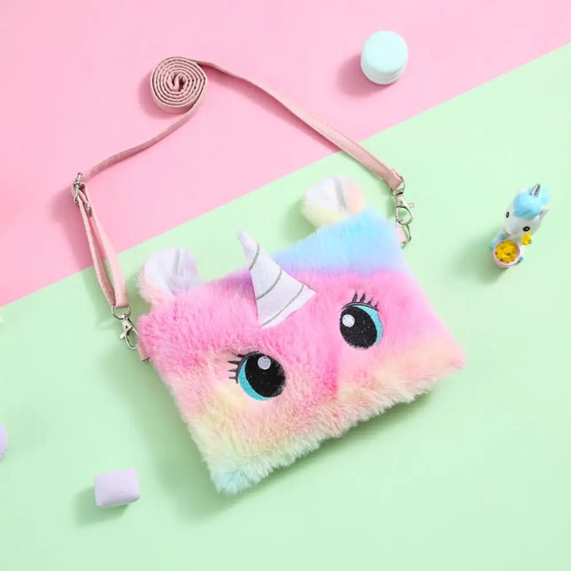 Deine flauschige Einhorn Umhängetasche!