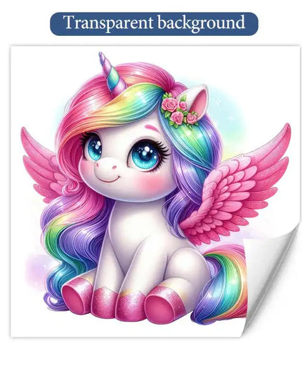 Dein Einhorn Wandtattoo Regenbogen-Zauber!