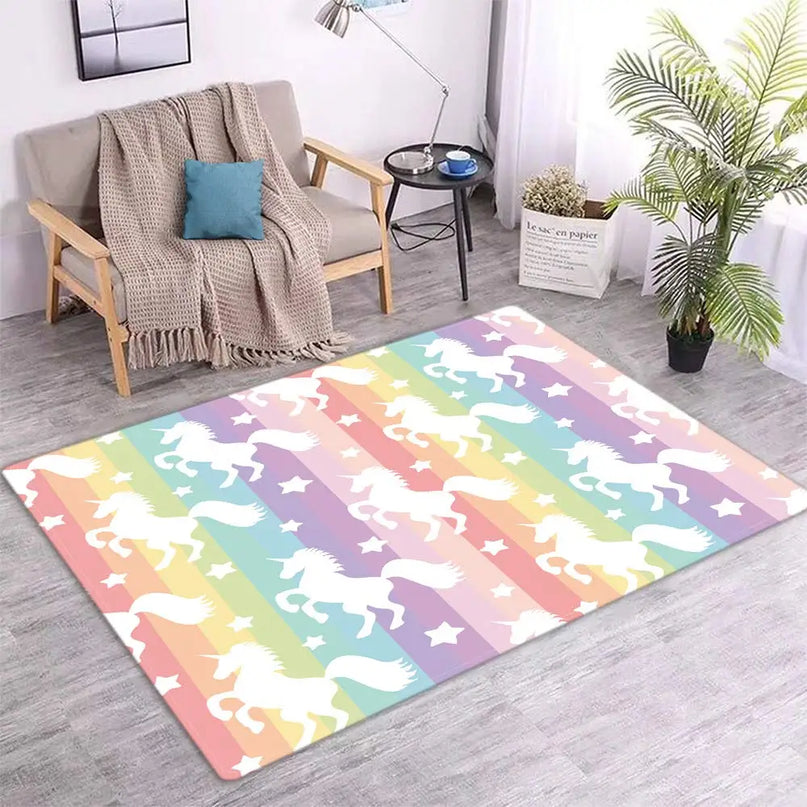 Dein süßer Einhorn Teppich in Pink!