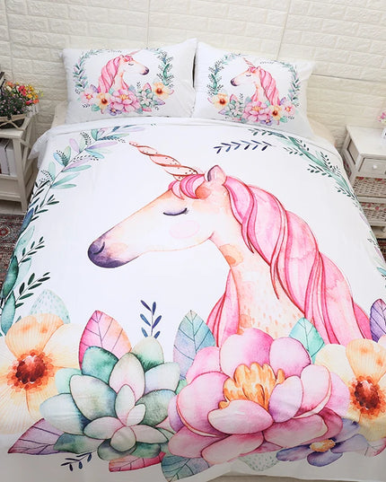 Deine Süße 3D Einhorn Bettwäsche