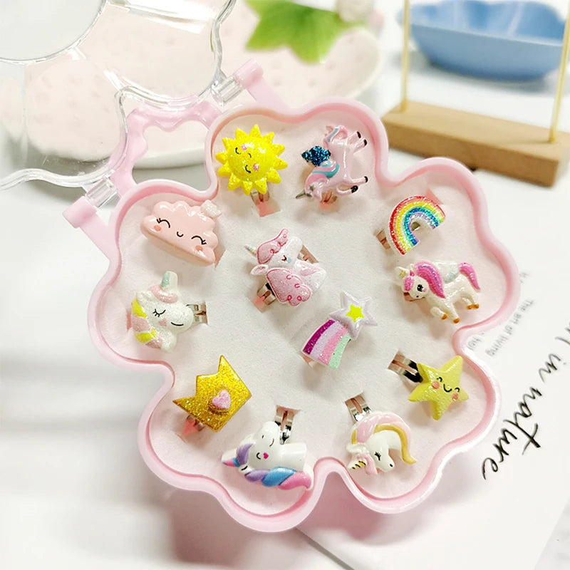 Süße Einhorn Ringe für kleine Prinzessinnen!