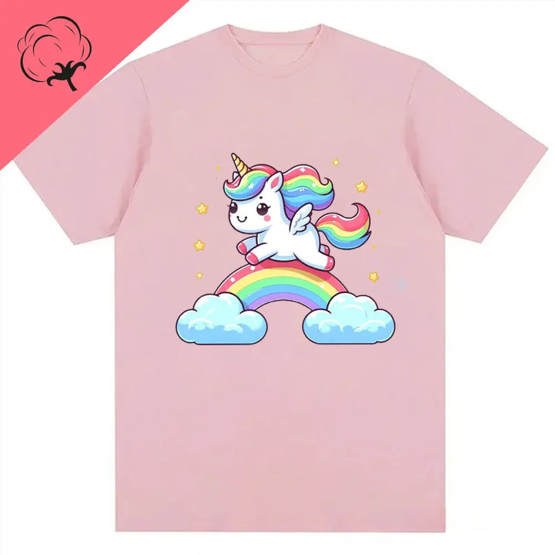 Dein Einhorn T-Shirt mit Regenbogen-Vibes!