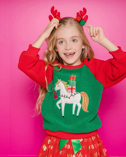 Kuscheliger Einhorn Pullover für kleine