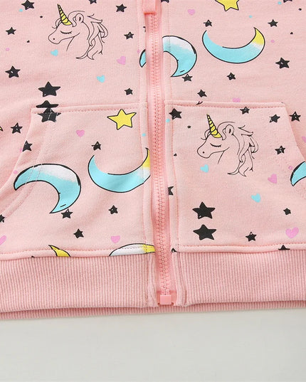 Deine magische Einhorn Jacke mit Mond-Motiv!