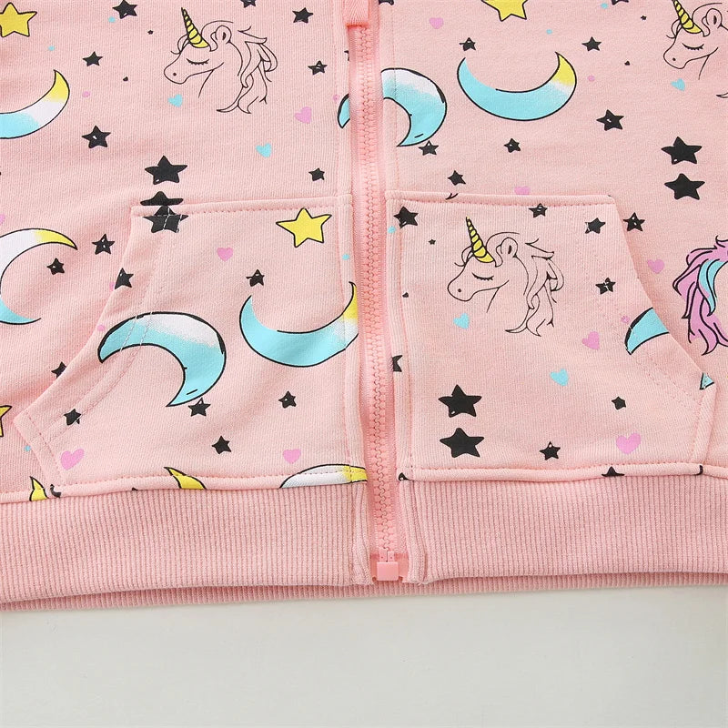Deine magische Einhorn Jacke mit Mond-Motiv!