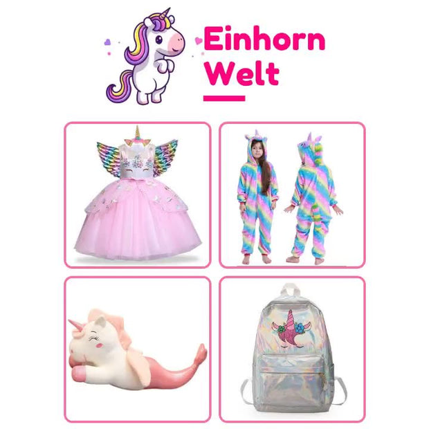 Einhorn Welt: Kleider, Onesies, Plüschtiere, Rucksäcke
