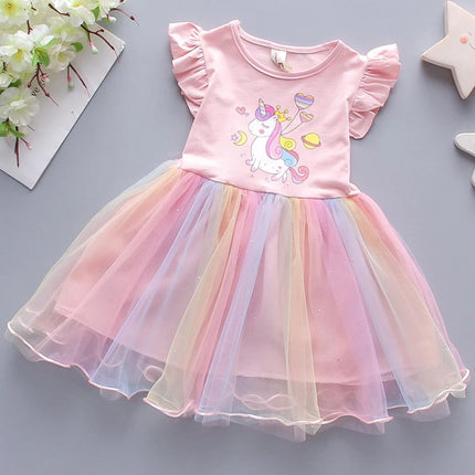 Goldenes Emoji Einhorn Kleid