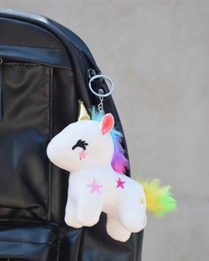 Einhorn Schlüsselanhänger Kristall