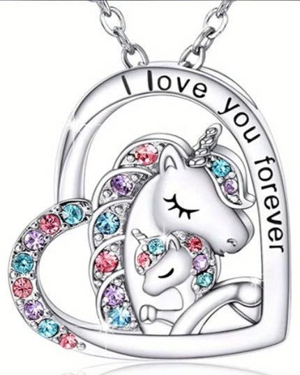 Einhorn Kette Regenbogen Mädchen