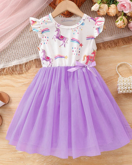 Prinzessin Einhorn Langarm Kleid