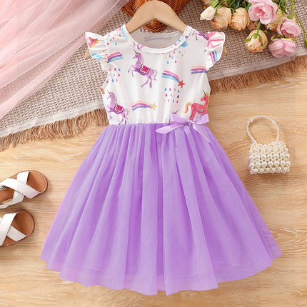 Prinzessin Einhorn Langarm Kleid