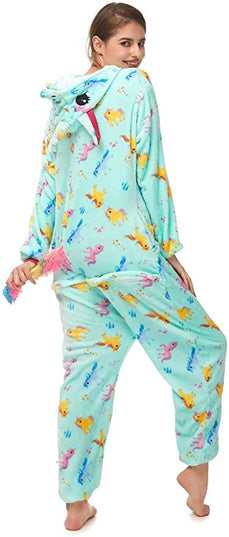 Einhorn Muster Pyjama-Overall