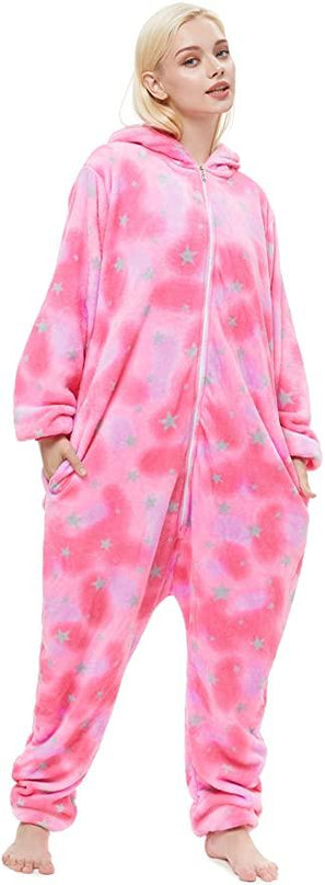 Einhorn-Pyjama-Overall Erwachsene