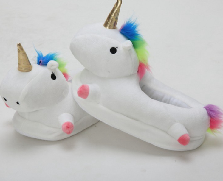 Einhorn Kawaii Glow Pantoffel