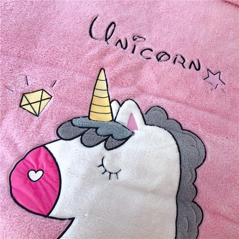 Einhorn Winter Bett Set