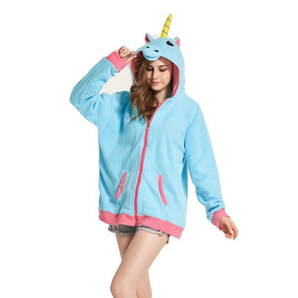 Blaues Einhorn Sweatshirt