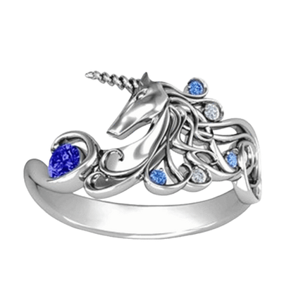 Silber Einhorn Ringe