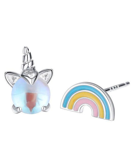 Einhorn Ohrringe Regenbogen