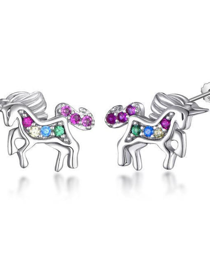 Einhorn Ohrringe Stein