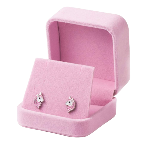 Einhorn Ohrringe Rosa