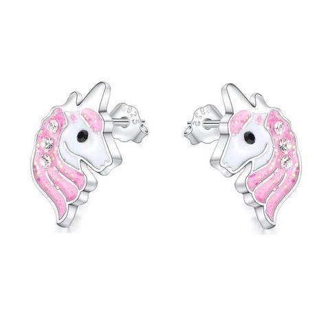 Einhorn Ohrringe Rosa