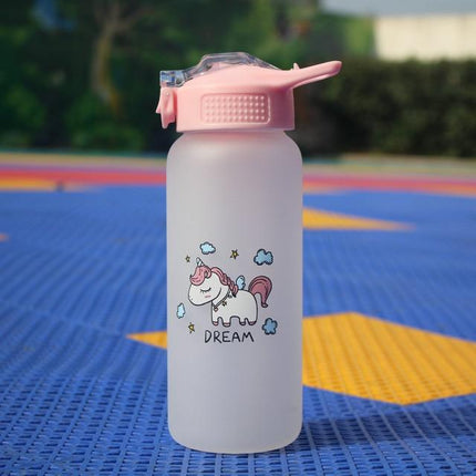Einhorn Glasflasche