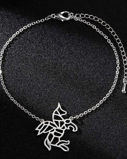 Gold Einhorn Kette Armband