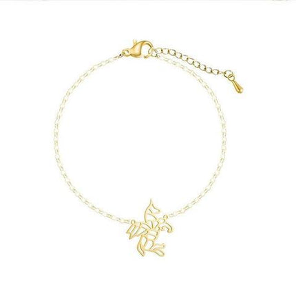 Gold Einhorn Kette Armband