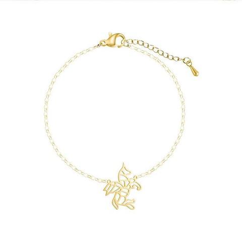Gold Einhorn Kette Armband