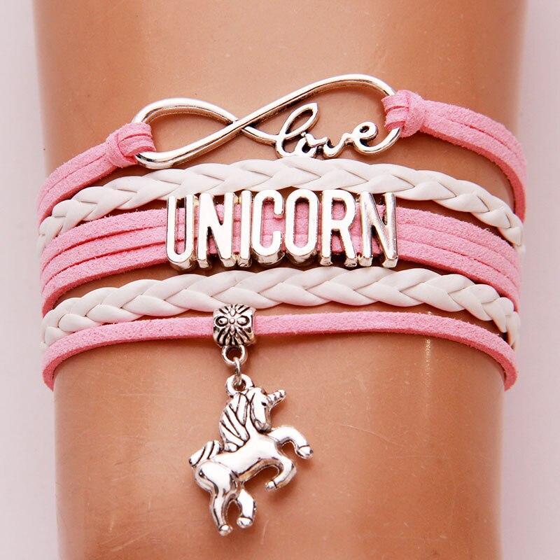 Leder-Einhorn-Armband