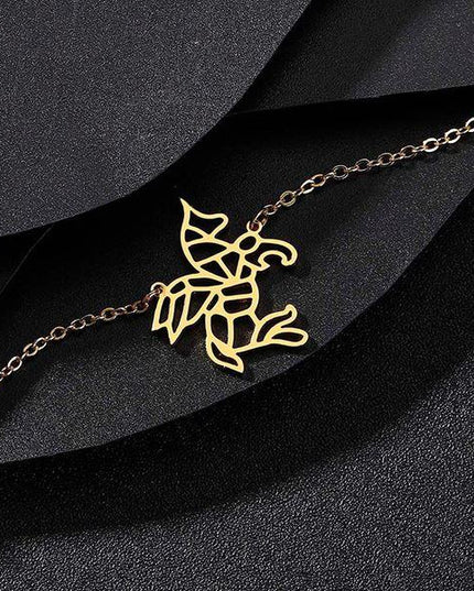 Gold Einhorn Kette Armband