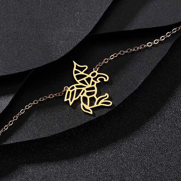 Gold Einhorn Kette Armband