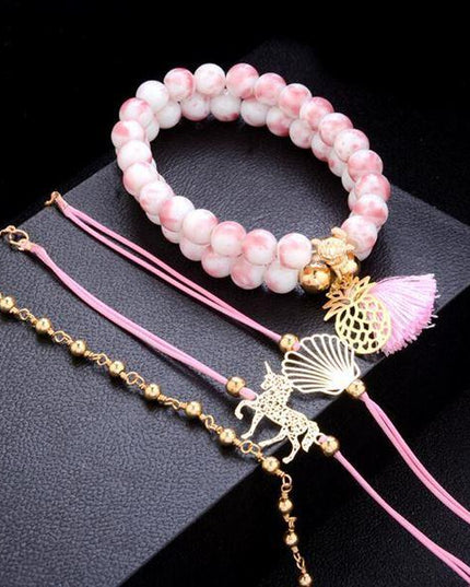 Majestätisches Einhorn-Mädchen-Armband
