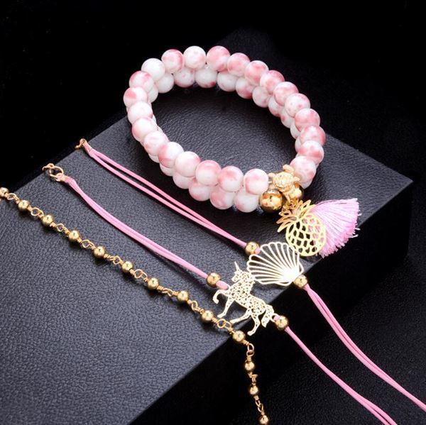 Majestätisches Einhorn-Mädchen-Armband