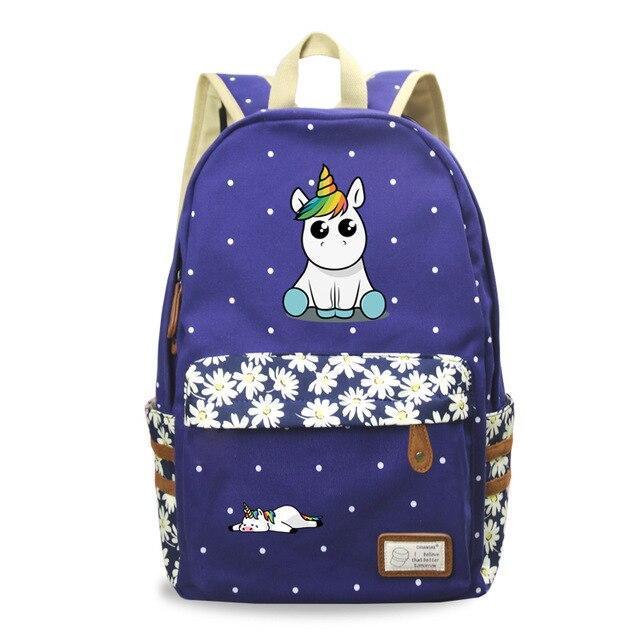 Rucksack Einhorn Kawaii Blau