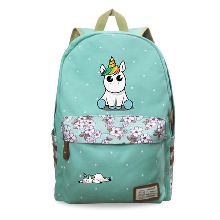 Einhorn Rucksack Kawaii Grün