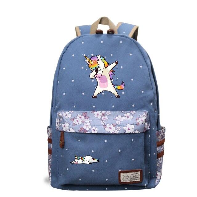 Einhorn Schulranzen dass Dab Kind