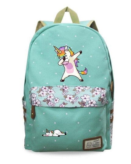 Schulranzen Einhorn Tupfer