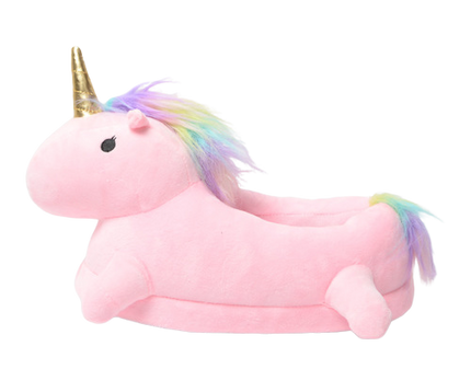 Beheizbare Einhorn Hausschuhe