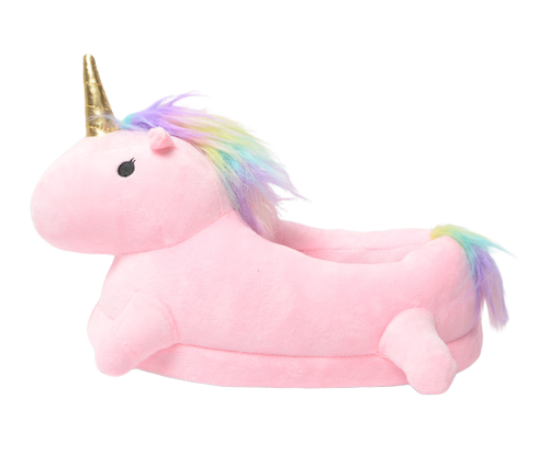 Beheizbare Einhorn Hausschuhe