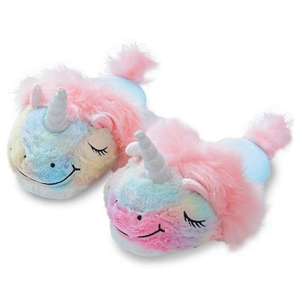 Einhorn Hausschuhe Multicolor Geschenk-Set