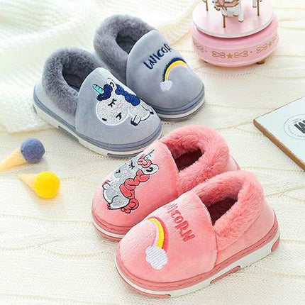 Einhorn Cartoon Baby Hausschuhe