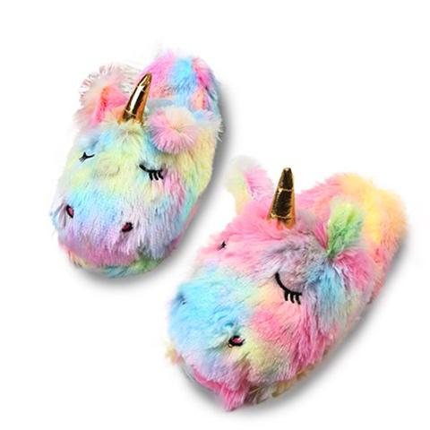 Weiche Einhorn Hausschuhe Multicolor