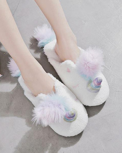 Magischer Einhorn-Innenslipper