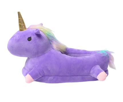 Beheizbare Einhorn Hausschuhe
