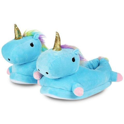 Einhorn Hausschuhe Himmelblau