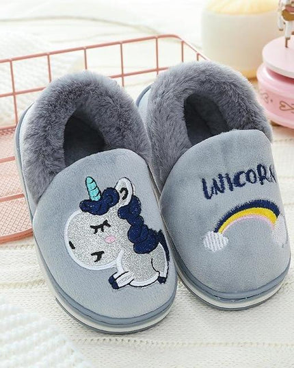 Einhorn Cartoon Baby Hausschuhe