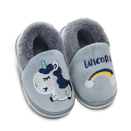 Einhorn Cartoon Baby Hausschuhe